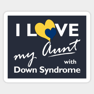 Love for Down Syndrome Aunt Sticker
